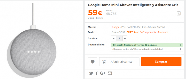 Imagen - Dónde comprar el Google Home Mini