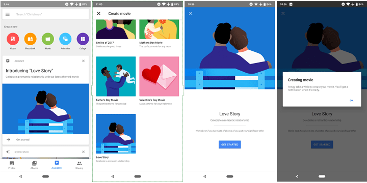 Imagen - Google Fotos ya crea vídeos de amor