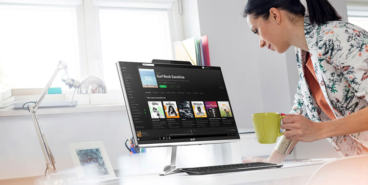 Acer Aspire Z24, el todo en uno con Alexa, Cortana y pantalla FullHD