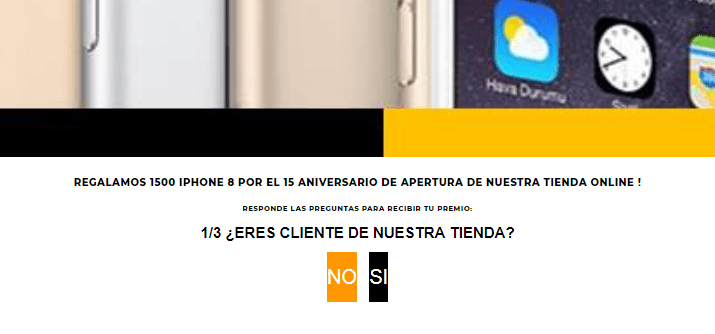 Imagen - ¡Cuidado! El Corte Inglés no regala iPhone 8 por el 15 aniversario de su tienda online