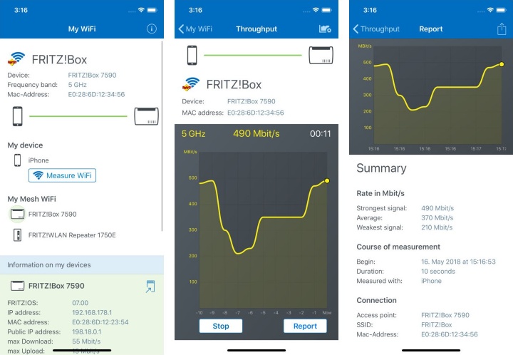 Imagen - Descarga FRITZ!App WLAN para medir la calidad y velocidad del WiFi en iOS