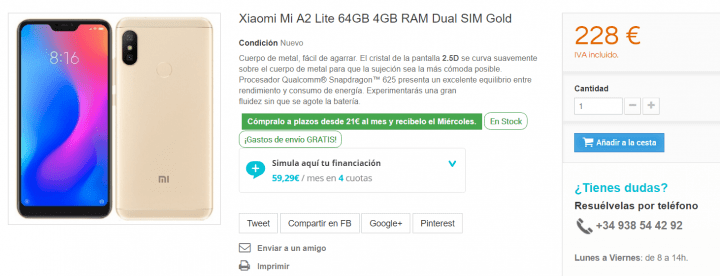 Imagen - Dónde comprar el Xiaomi Mi A2 Lite