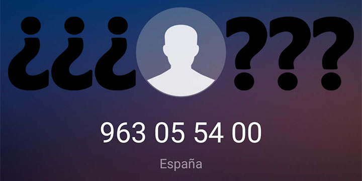 ¿Quién es el 963055400?