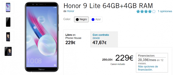 Imagen - Oferta: Honor 9 Lite de 4 GB de RAM y 64 GB de almacenamiento por 229 euros