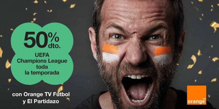 Orange ofrece todos los partidos de la Champions League a mitad de precio