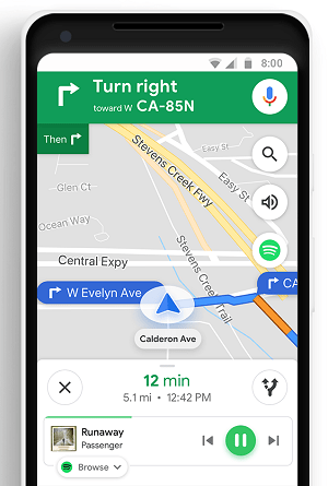 Imagen - Google Maps integra Spotify y muestra en el mapa por donde van los buses y trenes