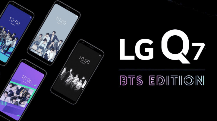 LG Q7 Edición BTS, el smartphone para los fans del grupo de K-pop