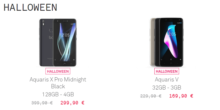 Imagen - Oferta: smartphones y tablets BQ desde 99,99 € por Halloween