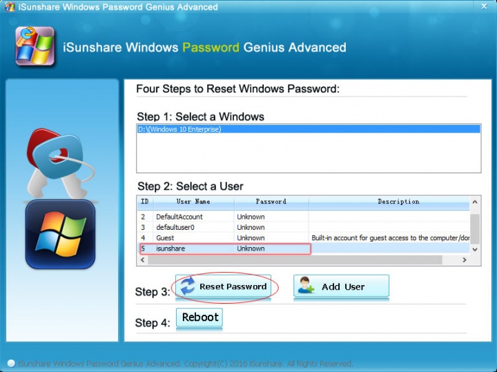 Imagen - Review: iSunshare Windows Password Genius, restablece la contraseña de Windows fácilmente