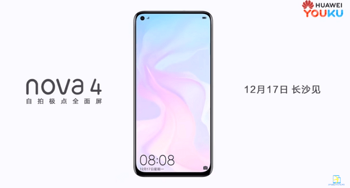 Huawei Nova 4 tendrá la cámara frontal incrustada en la pantalla