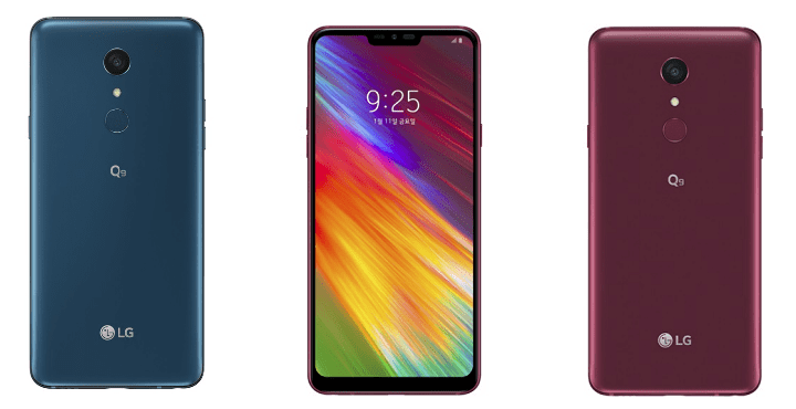 LG Q9, el nuevo smartphone de gama media con notch y pantalla de 6,1 pulgadas