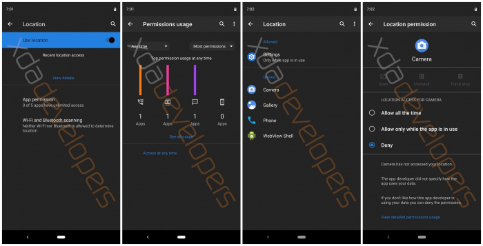 Imagen - Android Q tendrá un tema oscuro completo, modo escritorio y permisos mejorados en las apps