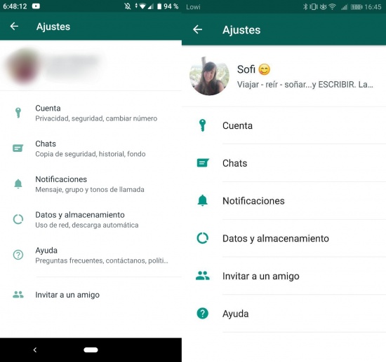 Imagen - WhatsApp beta para Android añade nuevos iconos y subtítulos en español al menú ajustes