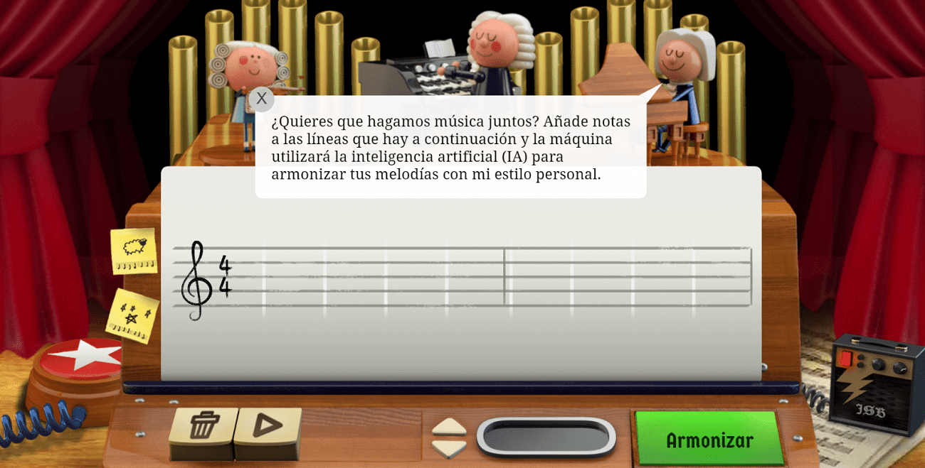 Google dedica a Johann Sebastian Bach un Doodle musical con inteligencia artificial