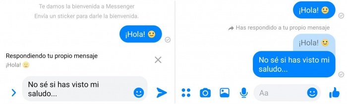 Imagen - Facebook Messenger ya permite hacer citas respondiendo a mensajes anteriores