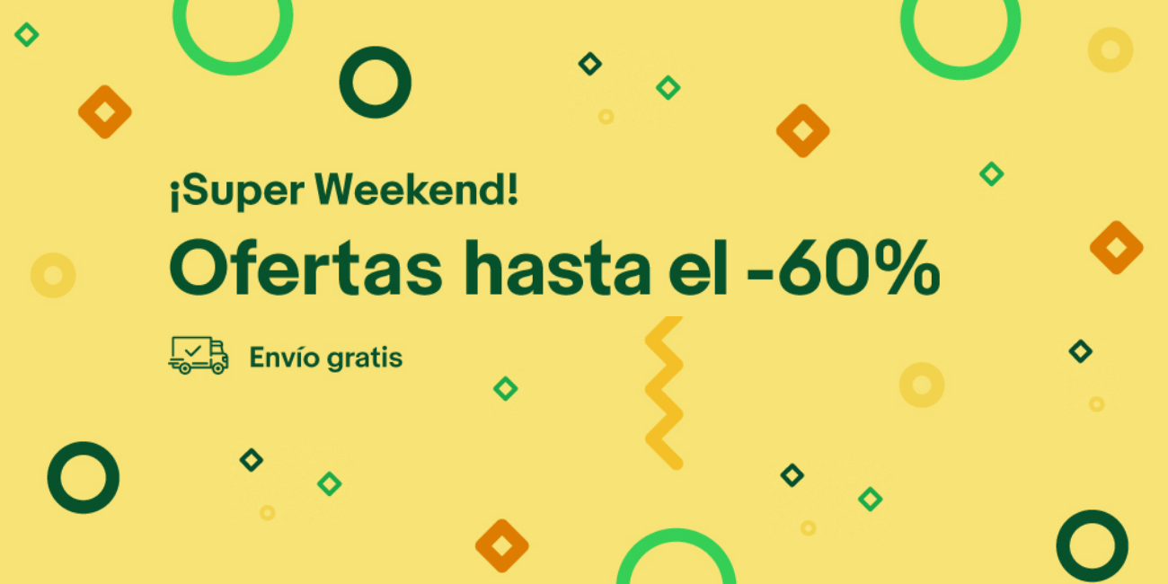 Nuevo Super Weekend de eBay con ofertas de hasta el 60% y envíos gratuitos