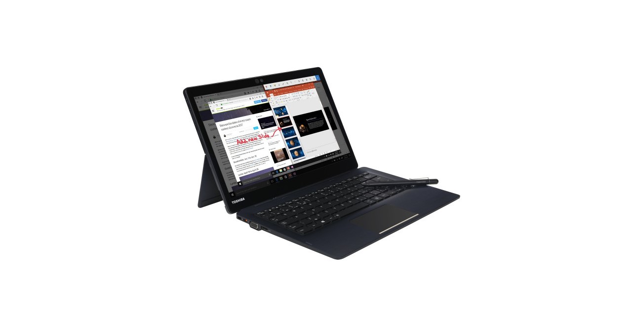 Portégé X30T-E, el convertible de Toshiba con sensor de huellas dactilares y lápiz táctil