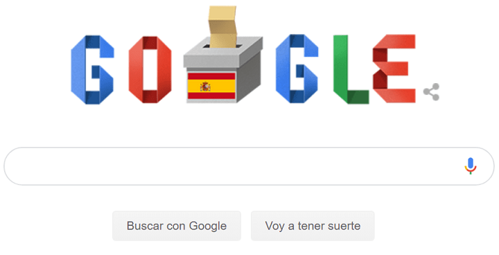 Imagen - Google dedica un Doodle a las Elecciones Generales en España