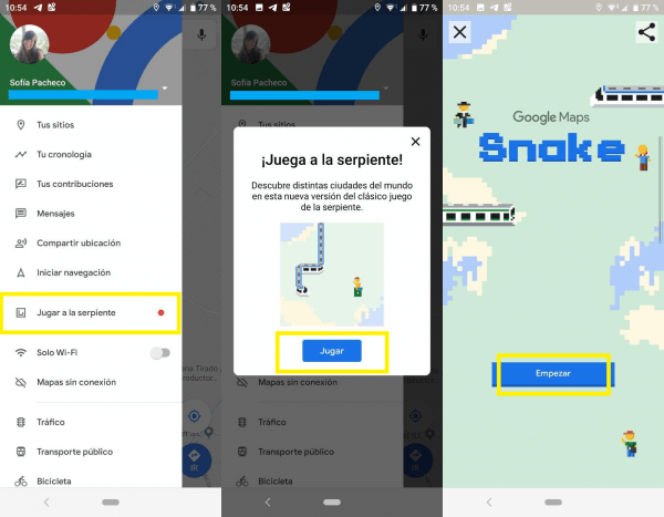 Imagen - Google Maps añade Snake, el mítico &quot;juego de la serpiente&quot;, por el April Fools