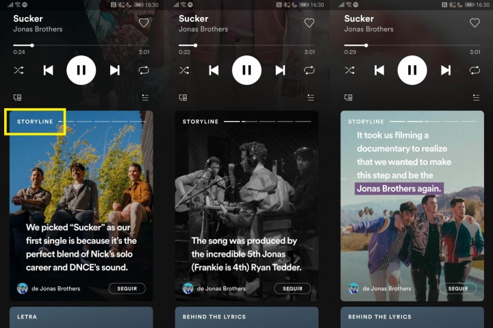 Imagen - Spotify Storyline, los artistas explican sus canciones al estilo de Instagram Stories