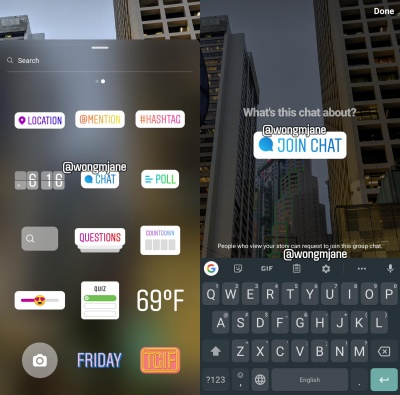 Imagen - Instagram añadirá un sticker de chat a las Stories para unirnos a conversaciones de grupo