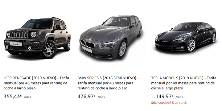 Imagen - Amazon Motors: renting de coches con pago mensual durante 3 o 4 años