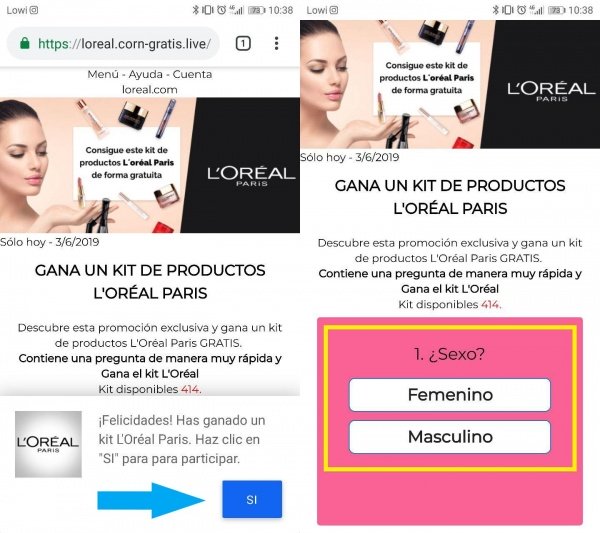 Imagen - Cuidado con la encuesta que promete un kit de productos L'Oréal Paris en WhatsApp