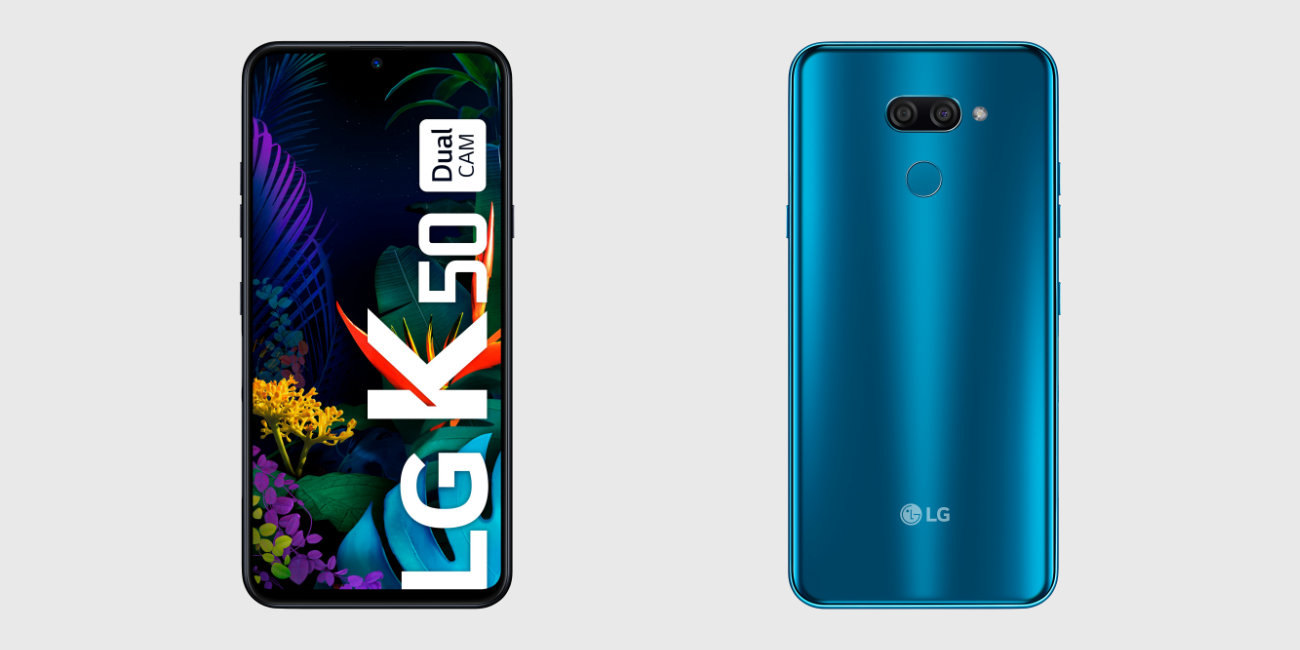 LG K50 Dual Cam llega a España: 6,3 pulgadas, sonido envolvente y resistencia militar