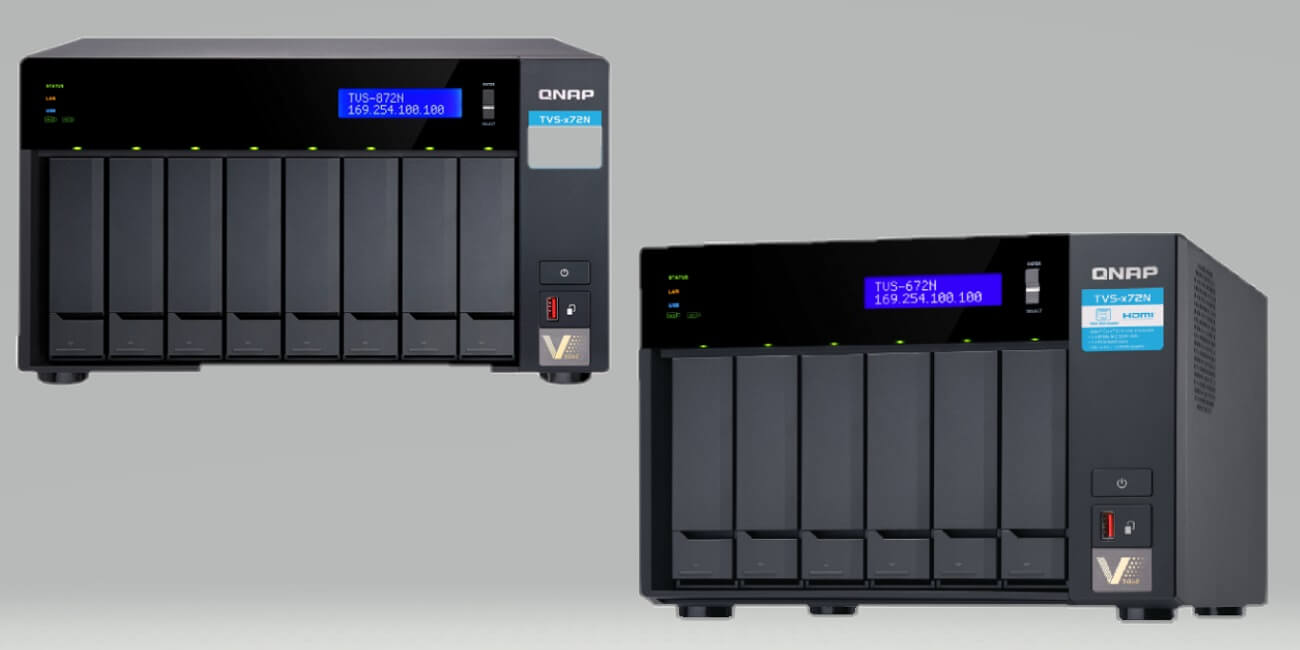 TVS-x72N, los nuevos NAS de Qnap con Intel Core i3, HDMI 2.0 y puerto 5GBASE-T