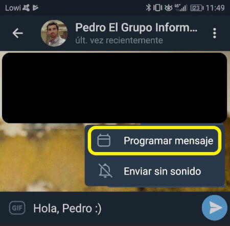 Imagen - Cómo programar mensajes en Telegram
