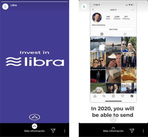 Imagen - Cuidado con los anuncios de Libra, la criptomoneda de Facebook, en las Instagram Stories