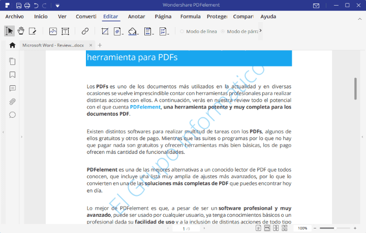 Imagen - PDFelement: crea, edita, convierte y firma PDF con sencillez