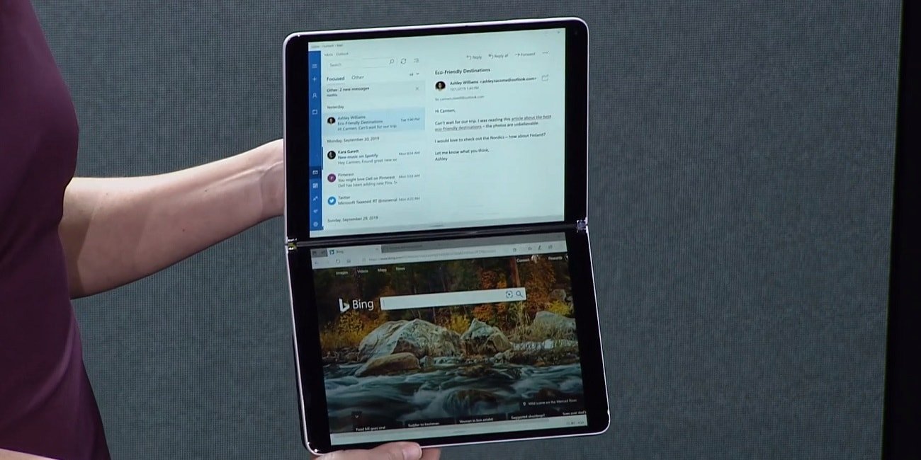 Windows 10X, la versión para dispositivos con dos pantallas