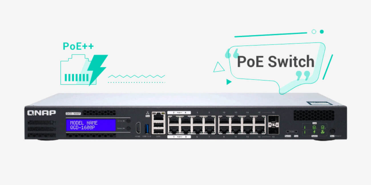 QNAP QGD-1600P: almacena datos y ejecuta máquinas virtuales en un switch PoE