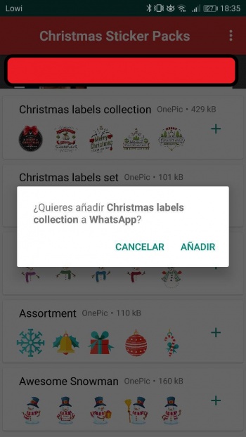 Imagen - 9 packs de stickers de Navidad para WhatsApp