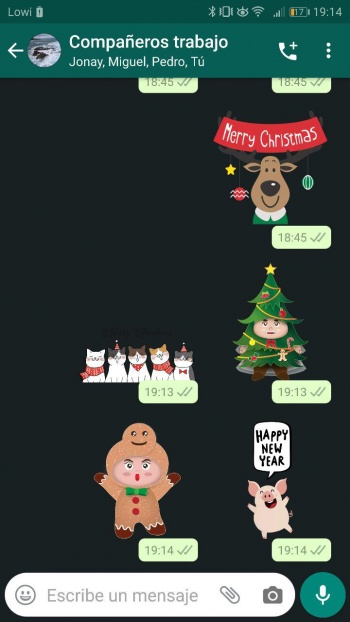 Imagen - 9 packs de stickers de Navidad para WhatsApp