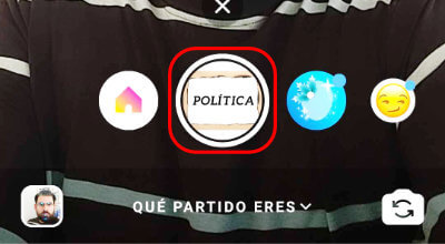 Imagen - Cómo usar el filtro &quot;¿Qué partido político eres?&quot; en Instagram