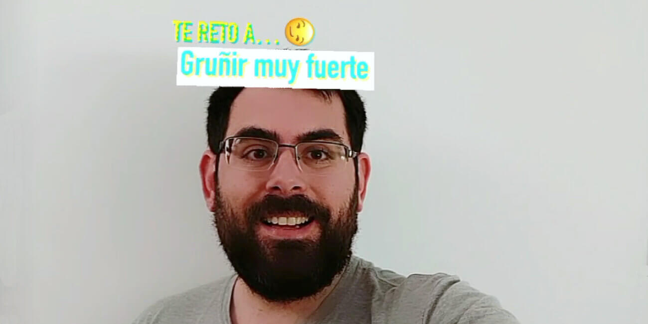 Cómo poner el filtro "Te reto a..." en Instagram Stories