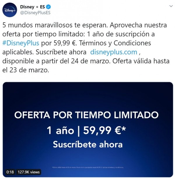 Imagen - Disney+ barato: oferta de 12 meses por 59,99 euros