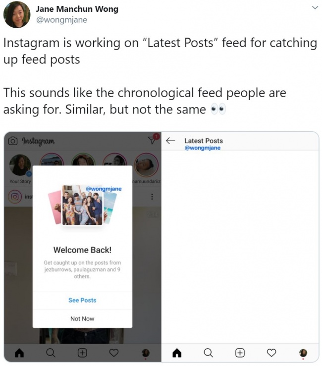 Imagen - Instagram recuperará el timeline cronológico parcialmente