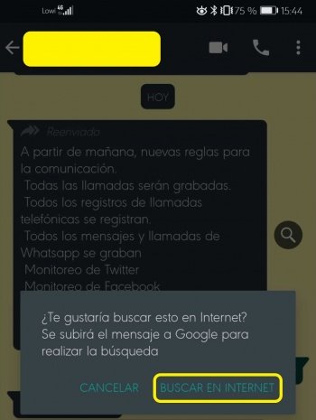 Imagen - WhatsApp te permitirá comprobar si el mensaje es un bulo