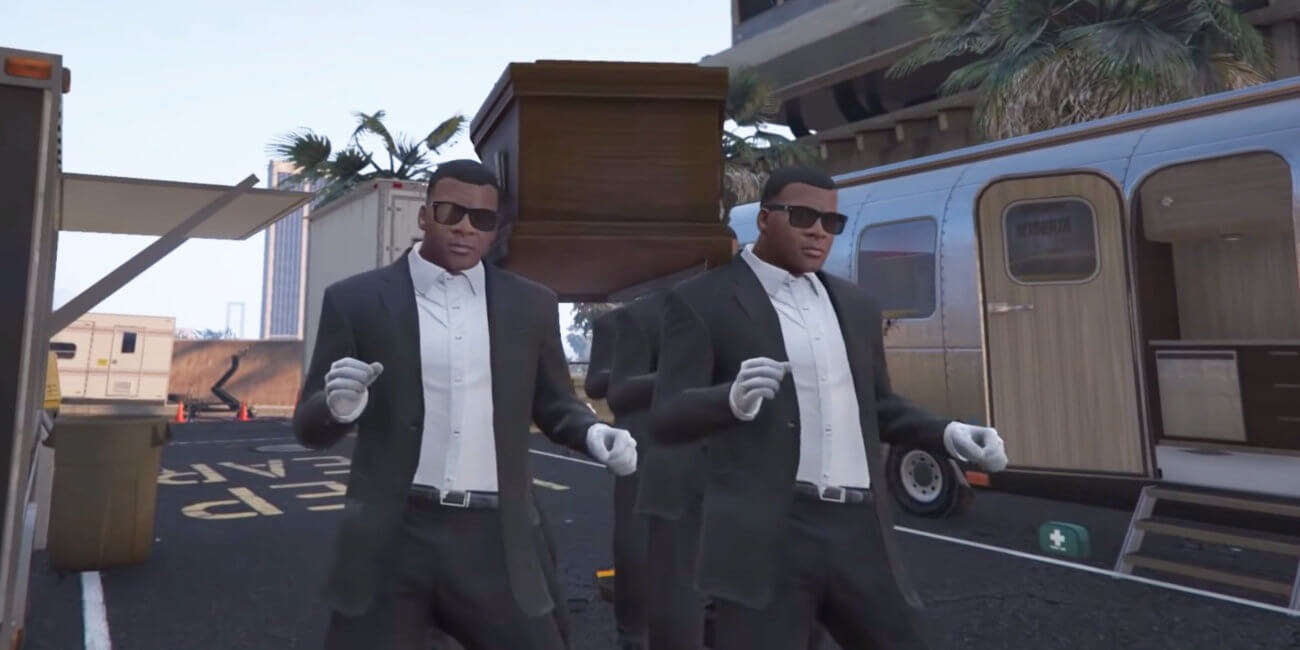 El meme de "Los bailarines del ataúd" llega a GTA 5 mediante un mod