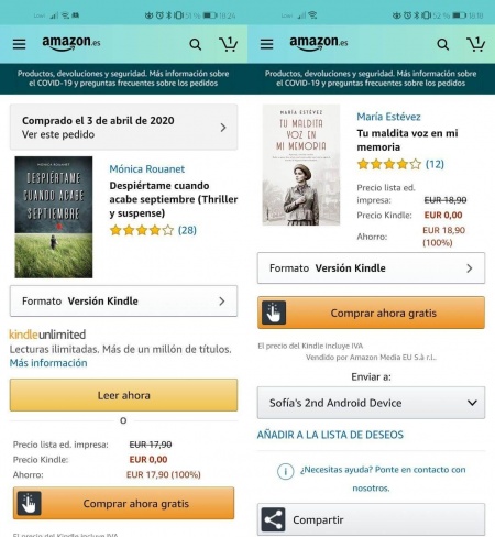 Imagen - Amazon regala libros por el coronavirus