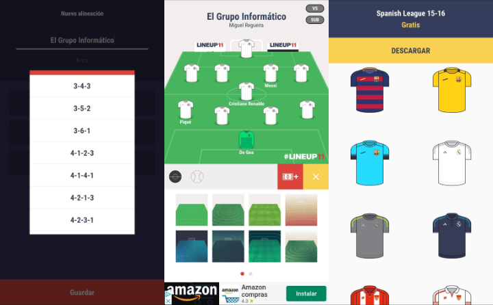 Imagen - Lineup11, crea tu propia alineación de fútbol en móviles