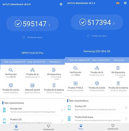 Imagen - Comparativa: Samsung Galaxy S20 Ultra vs Oppo Find X2 Pro