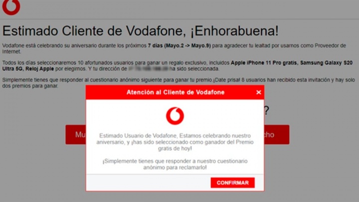 Imagen - Aniversario Vodafone: ¿regalan un móvil?