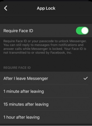 Imagen - Facebook Messenger: bloqueo con Face ID y Touch ID