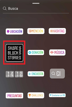 Imagen - Instagram Share Black Stories: nuevo sticker en Stories
