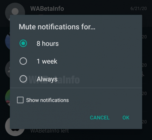 Imagen - WhatsApp permitirá silenciar notificaciones para siempre