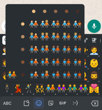 Imagen - Gboard mejora los emojis de parejas interraciales